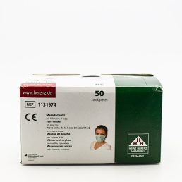 Kirugisk maske,grøn 3 lag m/bi