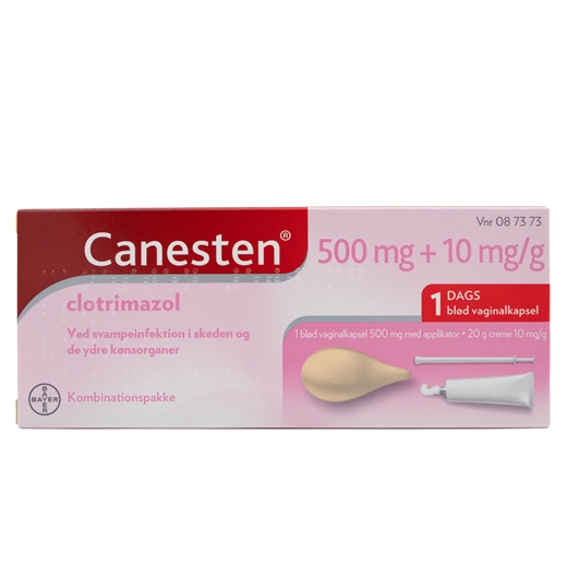 Canesten 500 mg+10 mg/g Ugleapotek Canesten 500 mg+10 mg/g